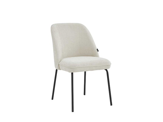 Colenis - julia eetkamerstoel - set van 4 - beige - linnen stof - industrieel - design - afbeelding 1 van  1