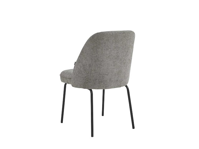 Colenis - julia eetkamerstoel - set van 4 - grijs - linnen stof - industrieel - design - afbeelding 4 van  4