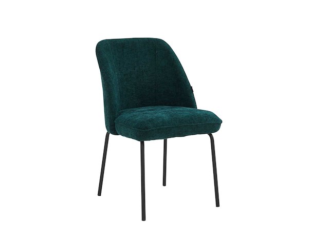 Colenis - julia eetkamerstoel - set van 4 - groen - linnen stof - industrieel - design - afbeelding 1 van  4