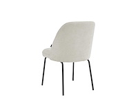 Colenis - julia eetkamerstoel - set van 6 - beige - linnen stof - industrieel - design - afbeelding 2 van  2