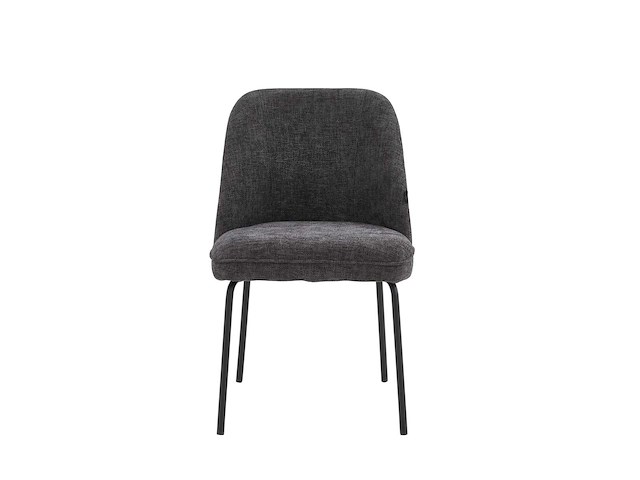 Colenis - julia eetkamerstoel - set van 6 - donkergrijs - linnen stof - industrieel - design - afbeelding 2 van  3