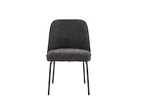 Colenis - julia eetkamerstoel - set van 6 - donkergrijs - linnen stof - industrieel - design - afbeelding 2 van  3