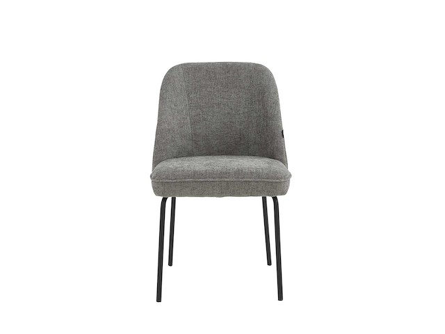 Colenis - julia eetkamerstoel - set van 6 - grijs - linnen stof - industrieel - design - afbeelding 2 van  4