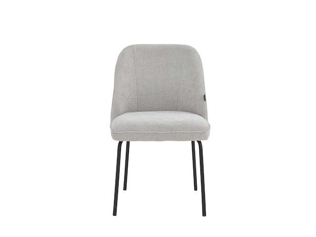 Colenis - julia eetkamerstoel - set van 6 - lichtgrijs - linnen stof - industrieel - design - afbeelding 3 van  3