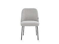 Colenis - julia eetkamerstoel - set van 6 - lichtgrijs - linnen stof - industrieel - design - afbeelding 3 van  3