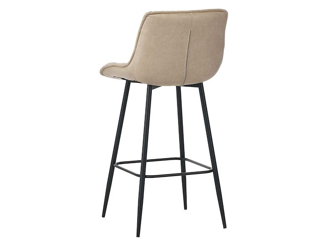 Colenis - manila barkruk - set van 4 - beige - microfiber stof- zonder armleuning - afbeelding 4 van  4