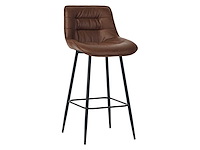 Colenis - manila barkruk - set van 4 - bruin - microfiber stof- zonder armleuning - afbeelding 1 van  4