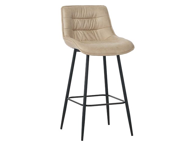 Colenis - manila barkruk - set van 6 - beige - microfiber stof- zonder armleuning - afbeelding 1 van  4