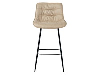 Colenis - manila barkruk - set van 6 - beige - microfiber stof- zonder armleuning - afbeelding 2 van  4