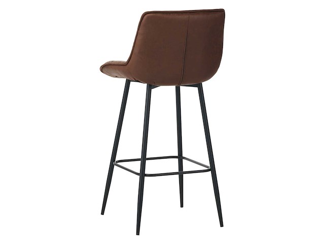 Colenis - manila barkruk - set van 6 - bruin - microfiber stof- zonder armleuning - afbeelding 4 van  4