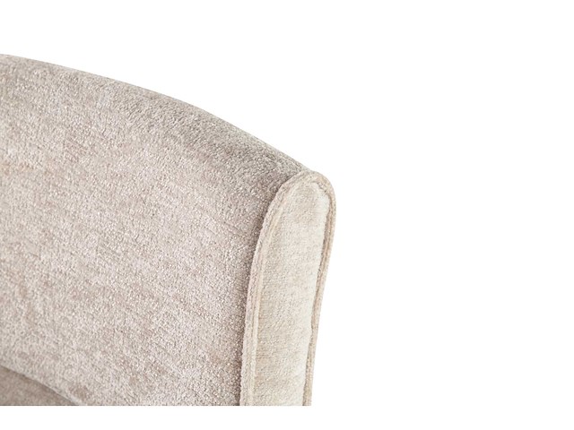 Colenis - marta eetkamerstoel - set van 6 - beige - chenille stof - industrieel - metalen poten - stoelen - draaibaar - 180° - afbeelding 6 van  6