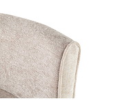 Colenis - marta eetkamerstoel - set van 6 - beige - chenille stof - industrieel - metalen poten - stoelen - draaibaar - 180° - afbeelding 6 van  6