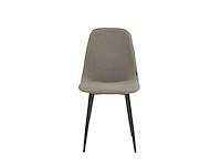 Colenis - milou eetkamerstoelen - set van 4 - lichtgrijs - linnen stof - industrieel - stoelen - afbeelding 2 van  5