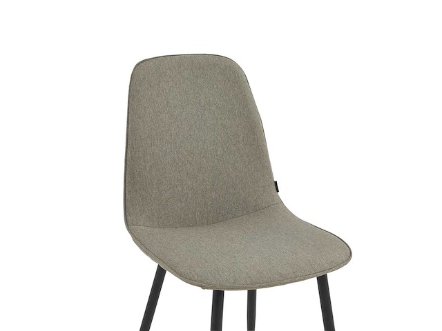 Colenis - milou eetkamerstoelen - set van 4 - lichtgrijs - linnen stof - industrieel - stoelen - afbeelding 5 van  5