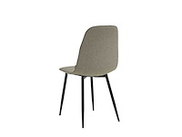 Colenis - milou eetkamerstoelen - set van 4 - lichtgrijs - linnen stof - industrieel - stoelen - afbeelding 4 van  5