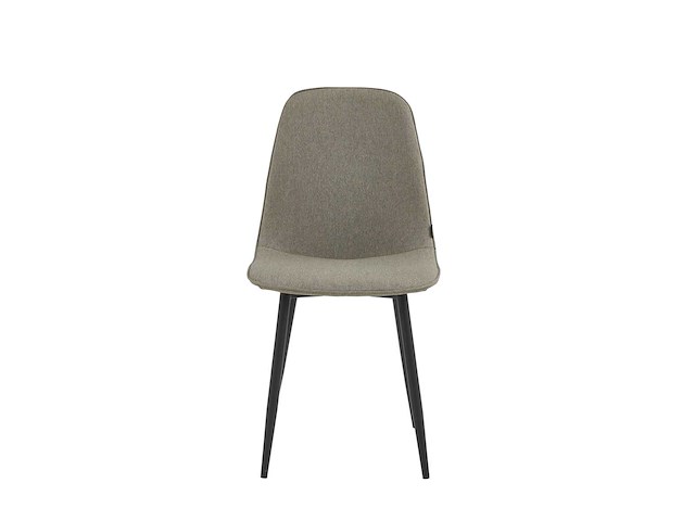 Colenis - milou eetkamerstoelen - set van 4 - lichtgrijs - linnen stof - industrieel - stoelen - afbeelding 2 van  5