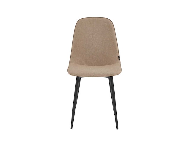 Colenis - milou eetkamerstoelen - set van 4 - taupe - linnen stof - industrieel - stoelen - afbeelding 2 van  5