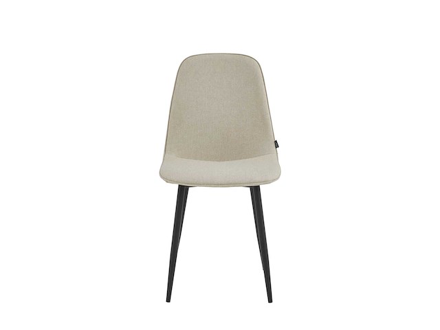 Colenis - milou eetkamerstoelen - set van 6 - beige - linnen stof - industrieel - stoelen - afbeelding 2 van  3