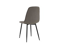 Colenis - milou eetkamerstoelen - set van 6 - grijs - linnen stof - industrieel - stoelen - afbeelding 4 van  4