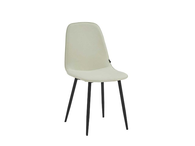 Colenis - milou eetkamerstoelen - set van 6 - licht beige - linnen stof - industrieel - stoelen - afbeelding 1 van  4