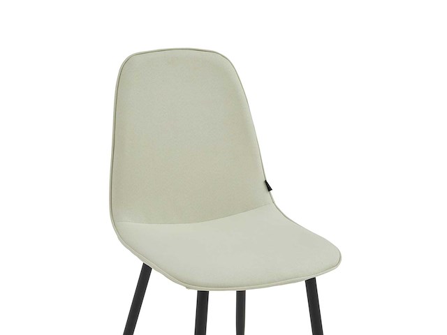 Colenis - milou eetkamerstoelen - set van 6 - licht beige - linnen stof - industrieel - stoelen - afbeelding 4 van  4
