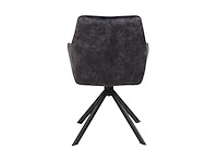 Colenis - noah eetkamerstoel - antraciet - adoré velvet - set van 4 - luxe design - comfortabel en stijlvol - metalen poten - afbeelding 5 van  5