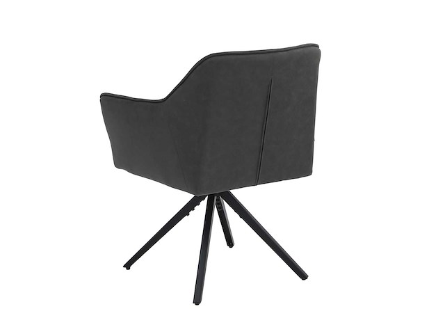 Colenis - pearl eetkamerstoel - set van 4 - antraciet - microfiber stof - microvezel - industrieel - afbeelding 1 van  1