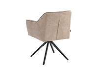 Colenis - pearl eetkamerstoel - set van 4 - beige - microfiber stof - microvezel - industrieel - afbeelding 4 van  4