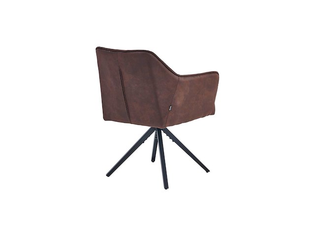 Colenis - pearl eetkamerstoel - set van 4 - bruin - microfiber stof - microvezel - industrieel - afbeelding 2 van  2