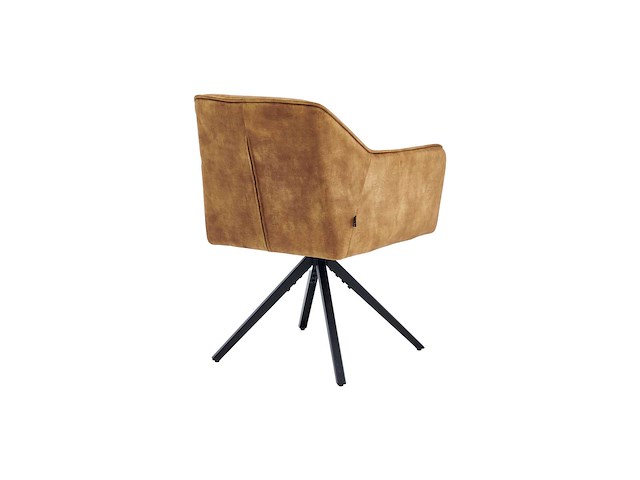 Colenis - pearl eetkamerstoel - set van 4 - okergeel - adoré velvet - industrieel - afbeelding 3 van  4