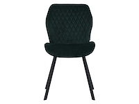 Colenis - rio eetkamerstoel - set van 4 - groen - fluweel - velvet - industrieel - stoel - afbeelding 2 van  3