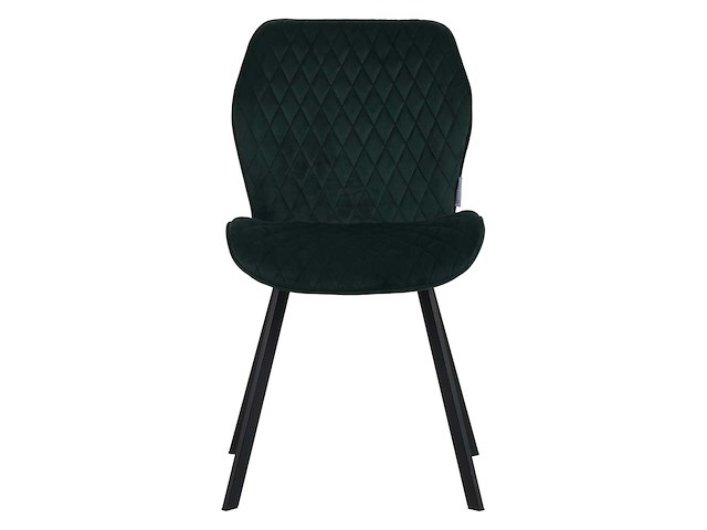 Colenis - rio eetkamerstoel - set van 4 - groen - fluweel - velvet - industrieel - stoel - afbeelding 2 van  3