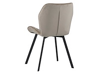 Colenis - rio eetkamerstoel - set van 6 - beige - fluweel - velvet - industrieel - stoel - afbeelding 4 van  4