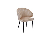Colenis - ruby eetkamerstoel - set van 4 - beige - adoré velvet - design - afbeelding 1 van  3