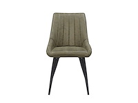 Colenis - skandi eetkamerstoel - set van 4 - groen - microvezel - microfiber - industrieel - design - comfortabele en duurzame eetkamerstoelen - afbeelding 3 van  4