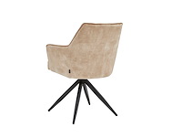 Colenis - sophie eetkamerstoel - set van 6 - beige - adoré velvet - met armleuning - afbeelding 4 van  4