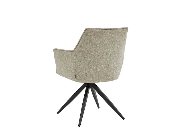 Colenis - sophie eetkamerstoel - set van 6 - beige - bouclé stof - met armleuning - afbeelding 2 van  2