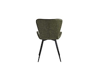Colenis - star eetkamerstoel - set van 6 - groen - microvezel - microfiber - industrieel - design - eetkamerstoelen - stoel - afbeelding 2 van  2