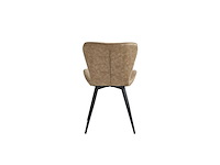 Colenis - star eetkamerstoel - set van 6 - sand - microvezel - microfiber - industrieel - design - eetkamerstoelen - stoel - afbeelding 2 van  3