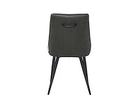 Colenis - svensk eetkamerstoel - set van 4 - antraciet - microvezel - microfiber - industrieel - design - comfortabele en duurzame eetkamerstoelen - afbeelding 2 van  3