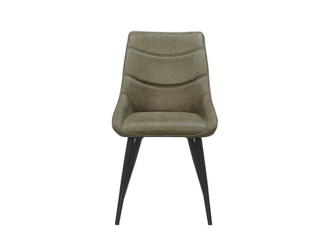 Colenis - svensk eetkamerstoel - set van 4 - groen - microvezel - microfiber - industrieel - design - comfortabele en duurzame eetkamerstoelen - afbeelding 3 van  4