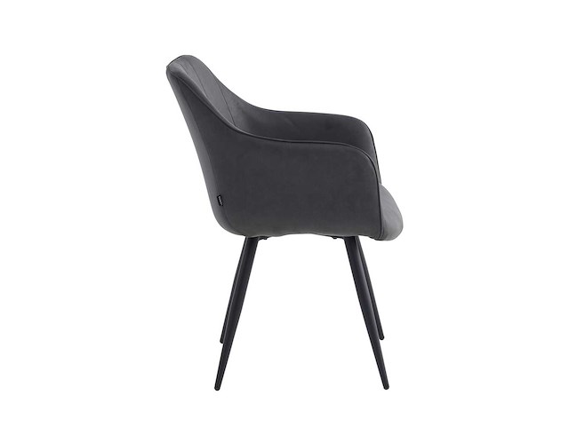 Colenis - verto eetkamerstoel - set van 4 - antraciet - microfiber stof - microvezel - industrieel - afbeelding 5 van  5