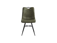 Colenis - verty eetkamerstoel - set van 4 - groen - microvezel - microfiber - industrieel - design - afbeelding 2 van  2