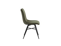 Colenis - verty eetkamerstoel - set van 6 - groen - microvezel - microfiber - industrieel - design - afbeelding 4 van  4