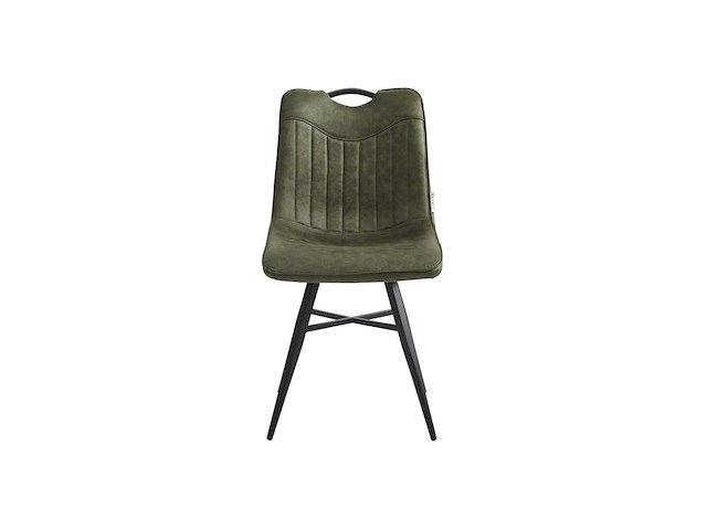Colenis - verty eetkamerstoel - set van 6 - groen - microvezel - microfiber - industrieel - design - afbeelding 2 van  4