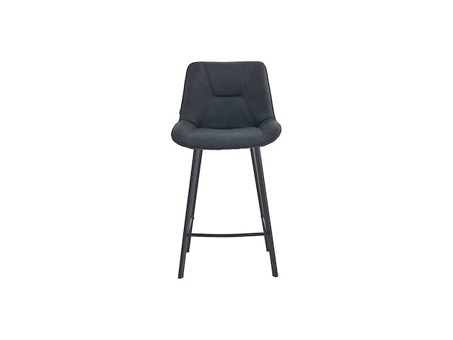 Colenis - zera barkruk - barstoel - set van 4 - antraciet - microfiber - microvezel - industrieel - afbeelding 1 van  2