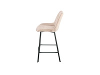 Colenis - zera barkruk - barstoel - set van 6 - beige - adoré velvet - industrieel - afbeelding 3 van  4