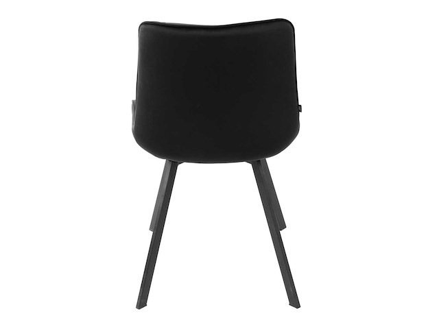 Colenis - zera eetkamerstoel - set van 4 - zwart - velvet - afbeelding 4 van  4