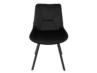 Colenis - zera eetkamerstoel - set van 6 - zwart - velvet - afbeelding 2 van  4