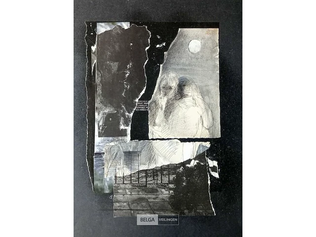 Collage zwart-wit, lieve walbers - afbeelding 1 van  3